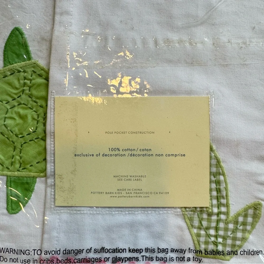 Pottery Barn Kids Under The Sea Valances (2) and Seahorse Wallies Wall Decals